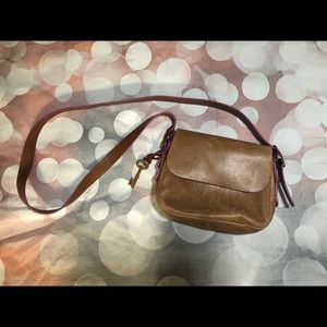 Brown Fossil Crossbody